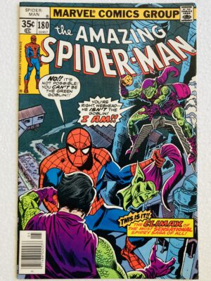 5. Image Alt Text: Buy Amazing Spider-Man #180 – Death of Green Goblin (Bart Hamilton) in "Who Was That Goblin I Saw You With?" - Marvel Comics