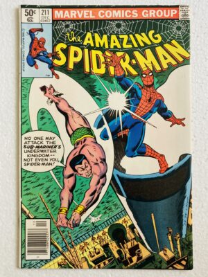 Buy Amazing Spider-Man #211 – 1st Appearance of Morris Bench (Hydro-Man) in "The Spider and the Sea-Scourge!" - Marvel Comics