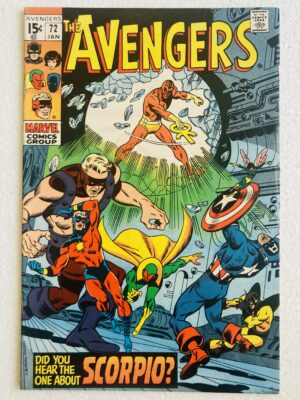 Buy Avengers #72 – 1st Appearance of the Zodiac (Team) in "Did You Hear the One About Scorpio?" - Marvel Comics