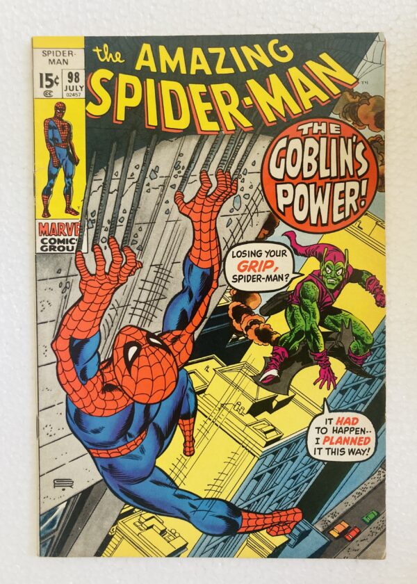 Buy Amazing Spider-Man #98 – The Goblin’s Last Gasp! Not Approved by the Comics Code Authority - Marvel Comics