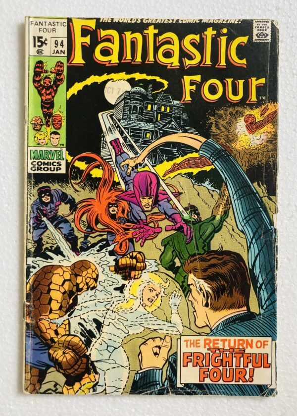 Buy Fantastic Four #94 – 1st Appearance of Agatha Harkness in "The Return of the Frightful Four" - Marvel Comics