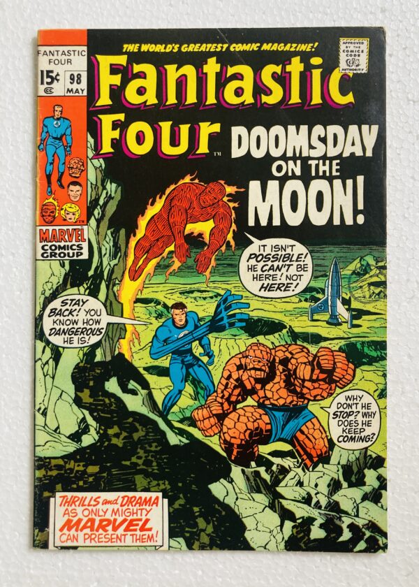 Buy Fantastic Four #98 – Fantastic Four’s Adventure in "Mystery on the Moon!" - Marvel Comics