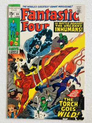 Buy Fantastic Four #99 – Human Torch's Emotional Outburst in "The Torch Goes Wild!" - Marvel Comics