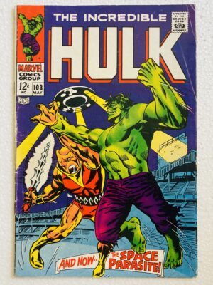 Buy Hulk #103 – Hulk Battles the Space Parasite in "And Now... The Space Parasite - Marvel Comics