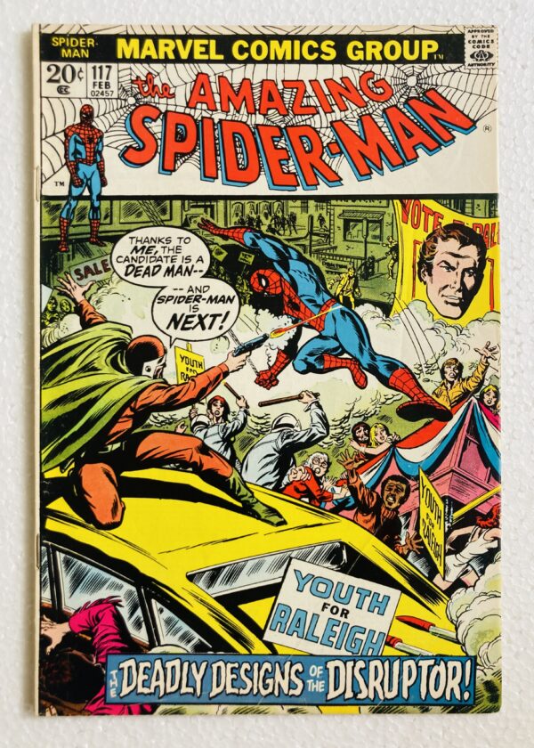 Buy Amazing Spider-Man #117 – 1st Appearance of Richard Raleigh as Disruptor in "The Deadly Designs of the Disruptor!" - Marvel Comics
