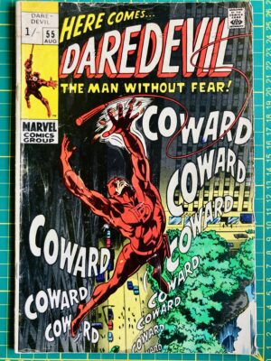 Daredevil #55 Cover – Cry Coward! Marvel Comics