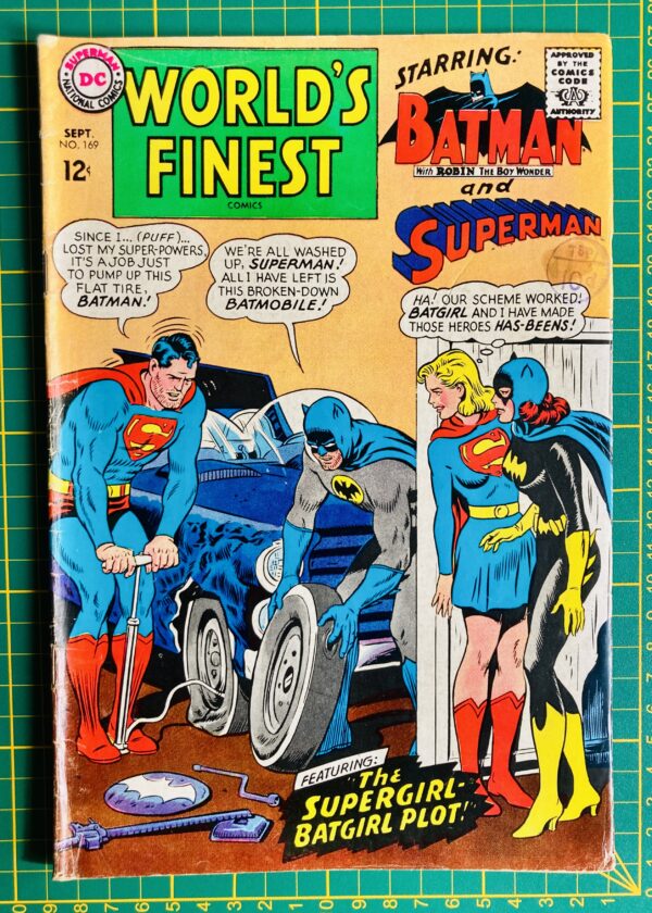 World's Finest Comics #169 Superman and Batman Adventure DC Comics