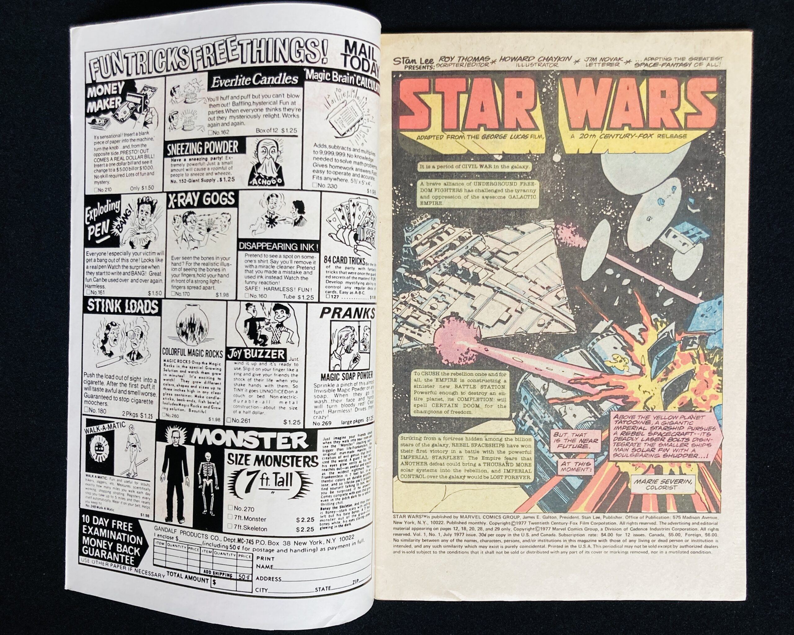 Star Wars 1 First Page Comic Crawl