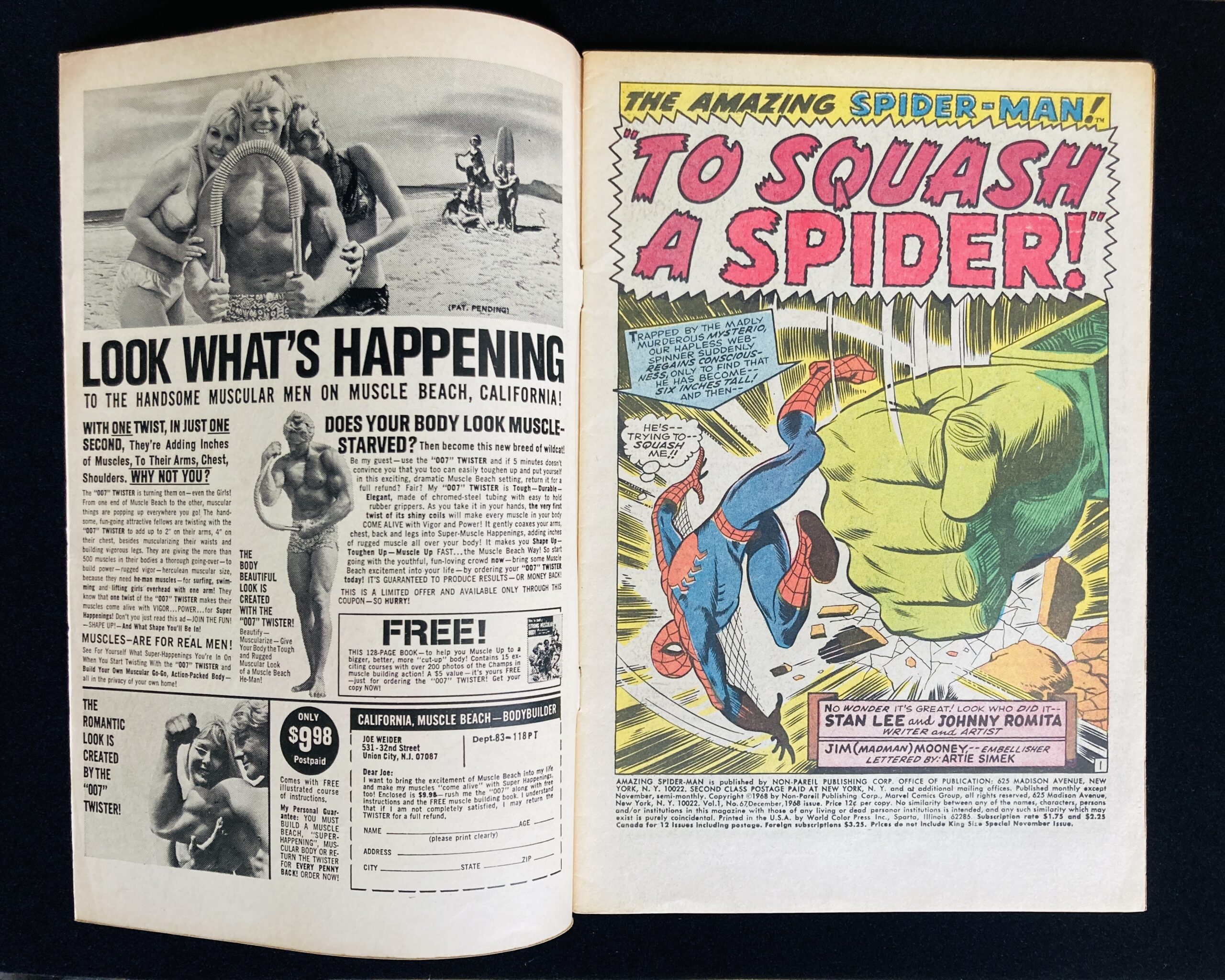 Amazing Spider-Man #67 Marvel 1968 VF comic first page