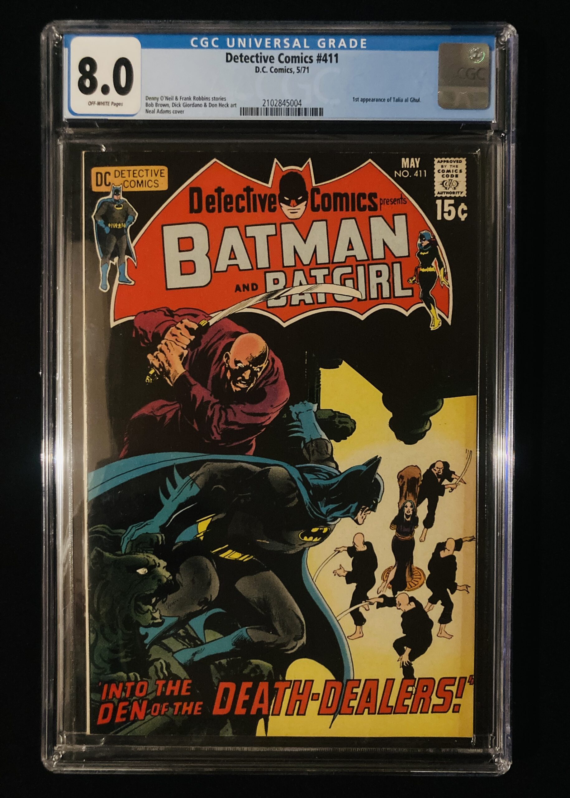 Detective Comics #411 CGC 8.0 VF cover DC 1971 first appearance Talia al Ghul