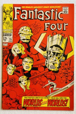 Fantastic Four #75 1968 Marvel comic VF front cover Silver Age