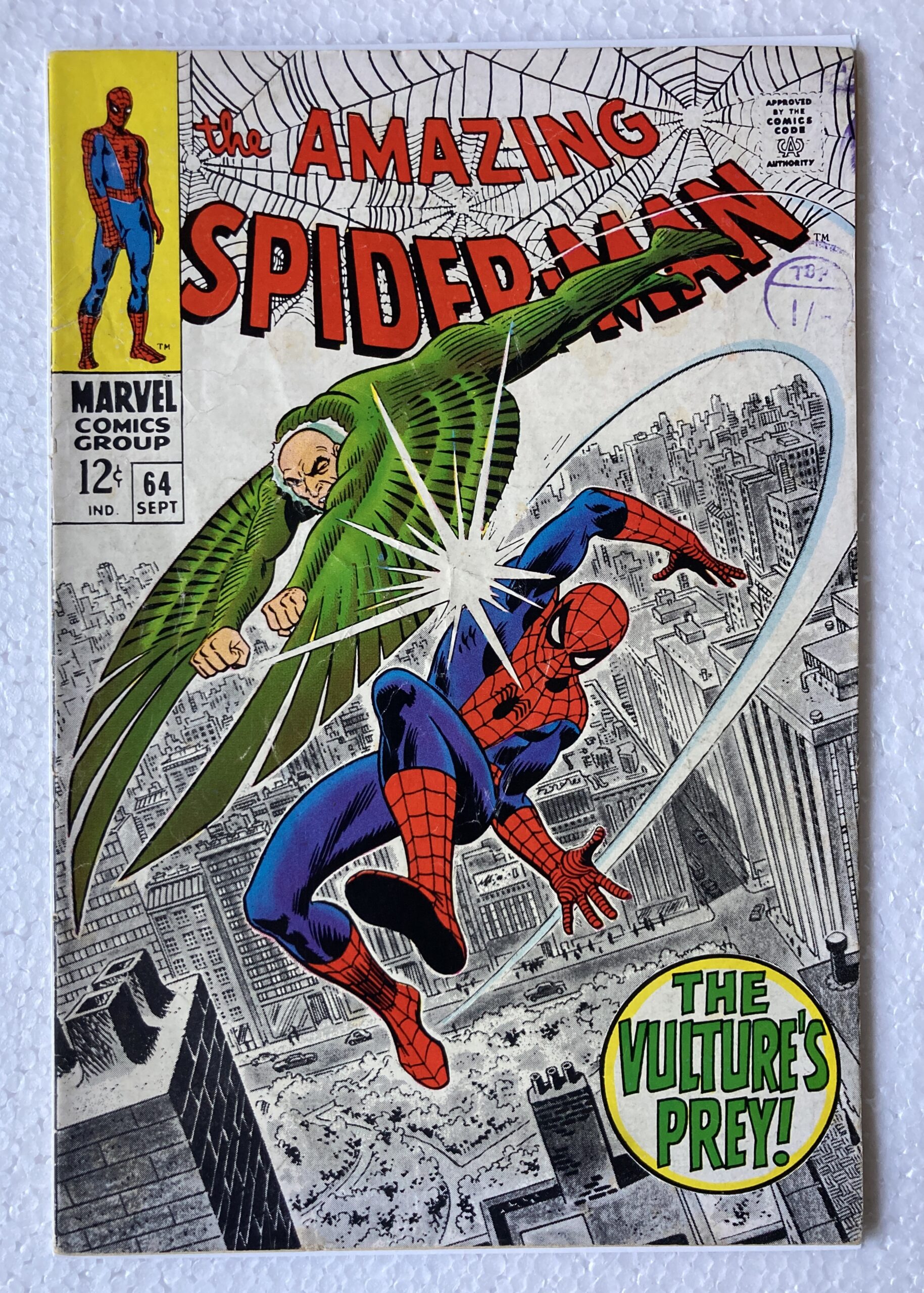 Amazing Spider-Man #64 Marvel 1968 FN comic cover