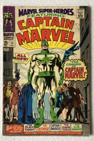 Marvel Super-Heroes #12 1st Appearance Captain Marvel FN+