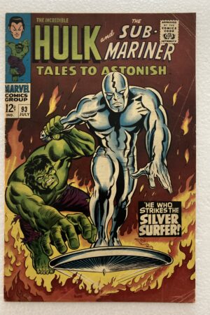 Tales to Astonish 93 Hulk vs Silver Surfer FN/VF
