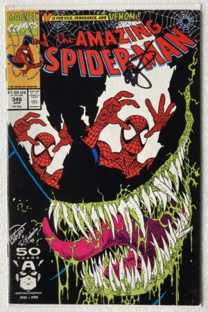 Amazing Spider-Man #346 Signed Erik Larsen