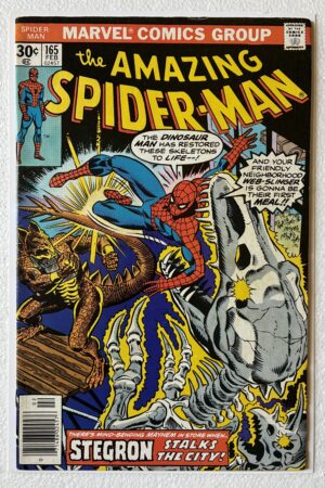 Amazing Spider-Man 165 Marvel 1977 back cover VF- condition