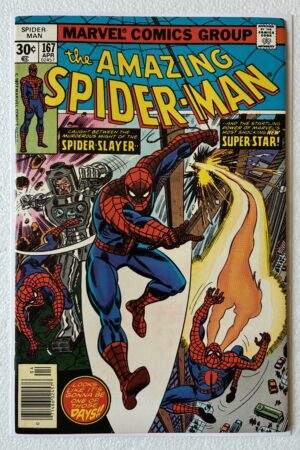 Amazing Spider-Man 167 Marvel 1977 cover VF+ condition